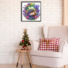 Load image into Gallery viewer, Diamond Painting - Partial Special Shaped - garland little hedgehog (30*30CM)
