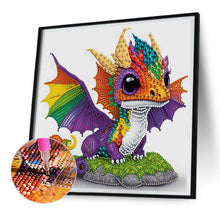 Load image into Gallery viewer, Diamond Painting - Partial Special Shaped - little dinosaur (30*30CM)
