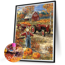 Load image into Gallery viewer, Diamond Painting - Full Round - Autumn harvest in the pumpkin patch (30*40CM)

