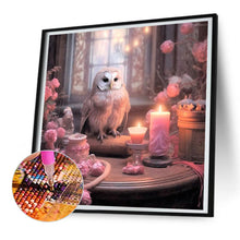 Load image into Gallery viewer, Diamond Painting - Full Round - Owl and rose (30*30CM)
