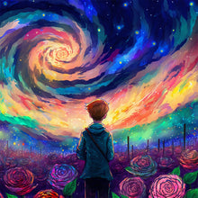 Load image into Gallery viewer, AB Diamond Painting - Full Round - under the stars (40*40CM)
