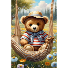 Load image into Gallery viewer, Diamond Painting - Full Round - Little bear sitting on the swing (40*60CM)
