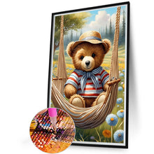 Load image into Gallery viewer, Diamond Painting - Full Round - Little bear sitting on the swing (40*60CM)
