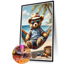 Load image into Gallery viewer, Diamond Painting - Full Round - Little bear sitting on the swing (40*60CM)
