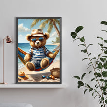 Load image into Gallery viewer, Diamond Painting - Full Round - Little bear sitting on the swing (40*60CM)
