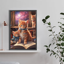 Load image into Gallery viewer, Diamond Painting - Full Round - cat reading book (40*60CM)
