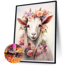 Load image into Gallery viewer, Diamond Painting - Full Round - goat wearing garland (30*40CM)
