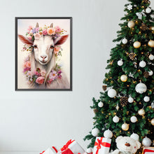 Load image into Gallery viewer, Diamond Painting - Full Round - goat wearing garland (30*40CM)
