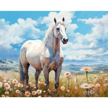Load image into Gallery viewer, Diamond Painting - Full Round - Wild horses in the field (50*40CM)
