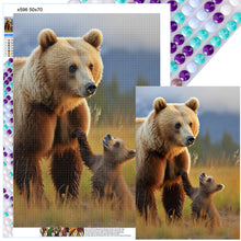 Load image into Gallery viewer, Diamond Painting - Full Round - Mother Bear and Baby Bear (50*70CM)
