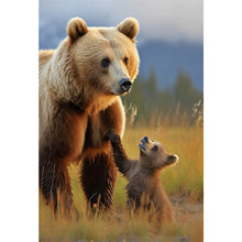 Load image into Gallery viewer, Diamond Painting - Full Round - Mother Bear and Baby Bear (50*70CM)
