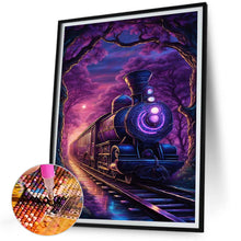 Load image into Gallery viewer, Diamond Painting - Full Square - purple light train (30*40CM)
