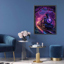 Load image into Gallery viewer, Diamond Painting - Full Square - purple light train (30*40CM)
