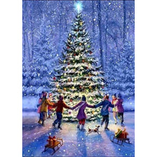 Load image into Gallery viewer, Diamond Painting - Full Square - Christmas snow scene (30*40CM)

