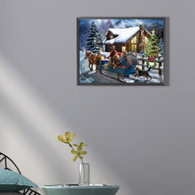 Load image into Gallery viewer, Diamond Painting - Full Square - Christmas snow scene (40*30CM)
