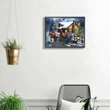 Load image into Gallery viewer, Diamond Painting - Full Square - Christmas snow scene (40*30CM)
