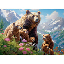 Load image into Gallery viewer, Diamond Painting - Full Square - alpine brown bear (40*30CM)
