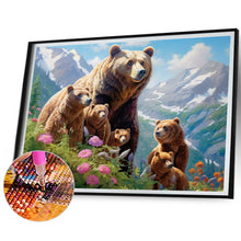 Load image into Gallery viewer, Diamond Painting - Full Square - alpine brown bear (40*30CM)
