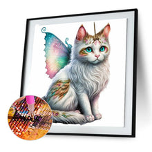 Load image into Gallery viewer, Diamond Painting - Full Round - wings kitten (30*30CM)
