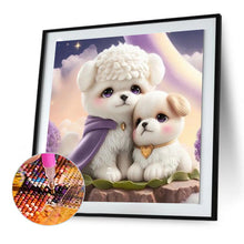 Load image into Gallery viewer, Diamond Painting - Full Round - two puppies (30*30CM)
