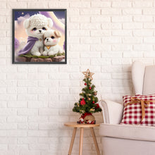 Load image into Gallery viewer, Diamond Painting - Full Round - two puppies (30*30CM)
