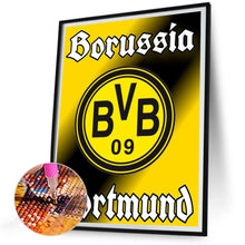 Load image into Gallery viewer, Diamond Painting - Full Round - Borussia Dortmund football club logo (30*40CM)
