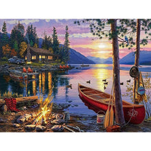 Load image into Gallery viewer, Diamond Painting - Full Round - country boat (40*30CM)
