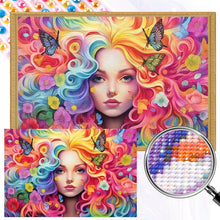 Load image into Gallery viewer, AB Diamond Painting - Full Round - rainbow girl (60*40CM)
