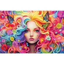 Load image into Gallery viewer, AB Diamond Painting - Full Round - rainbow girl (60*40CM)
