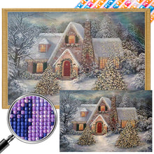 Load image into Gallery viewer, AB Diamond Painting - Full Square - christmas house (60*40CM)
