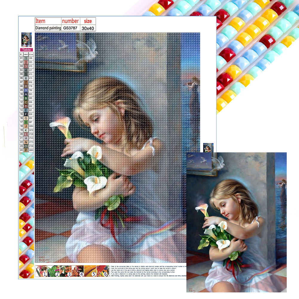 Diamond Painting - Full Square - girl (30*40CM)