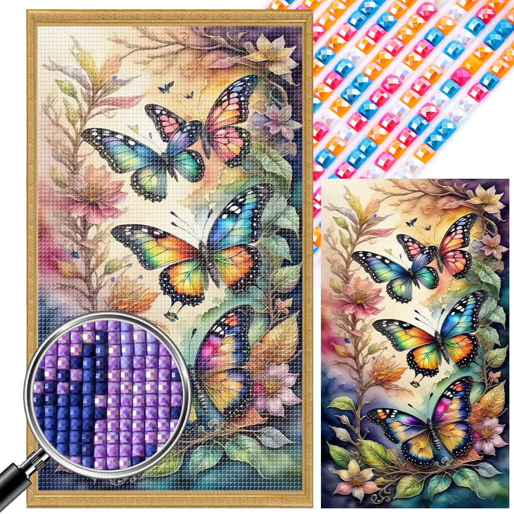Diamond Painting - Full Square - Butterfly (40*70CM)