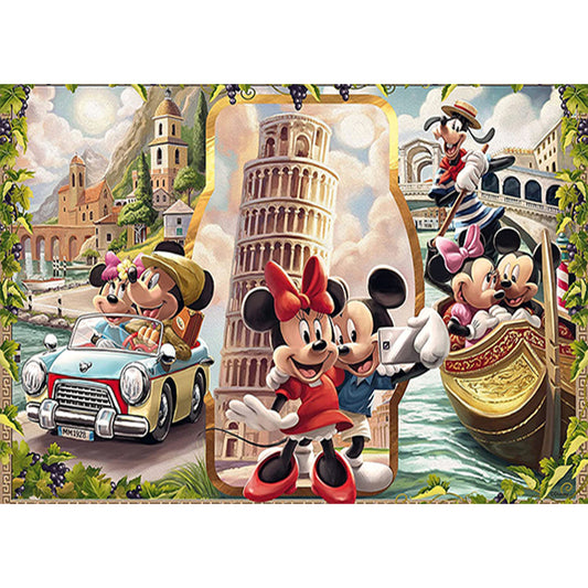 AB Diamond Painting - Full Round - Mickey and Minnie's date trip (50*70CM)