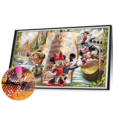 Load image into Gallery viewer, AB Diamond Painting - Full Round - Mickey and Minnie&#39;s date trip (50*70CM)

