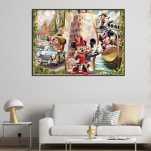 Load image into Gallery viewer, AB Diamond Painting - Full Round - Mickey and Minnie&#39;s date trip (50*70CM)
