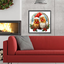 Load image into Gallery viewer, Diamond Painting - Full Round - window animal cock (30*30CM)
