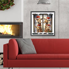 Load image into Gallery viewer, Diamond Painting - Full Round - window animal giraffe (30*30CM)

