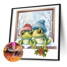 Load image into Gallery viewer, Diamond Painting - Full Round - window animal frog (30*30CM)
