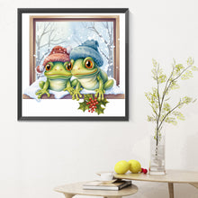 Load image into Gallery viewer, Diamond Painting - Full Round - window animal frog (30*30CM)
