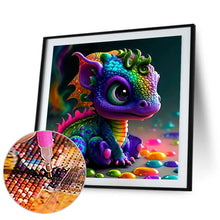 Load image into Gallery viewer, Diamond Painting - Full Round - Cute little dragon (30*30CM)
