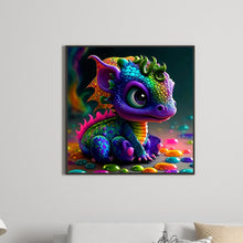 Load image into Gallery viewer, Diamond Painting - Full Round - Cute little dragon (30*30CM)
