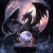 Load image into Gallery viewer, Diamond Painting - Full Round - Flying dragon playing with pearls (30*30CM)
