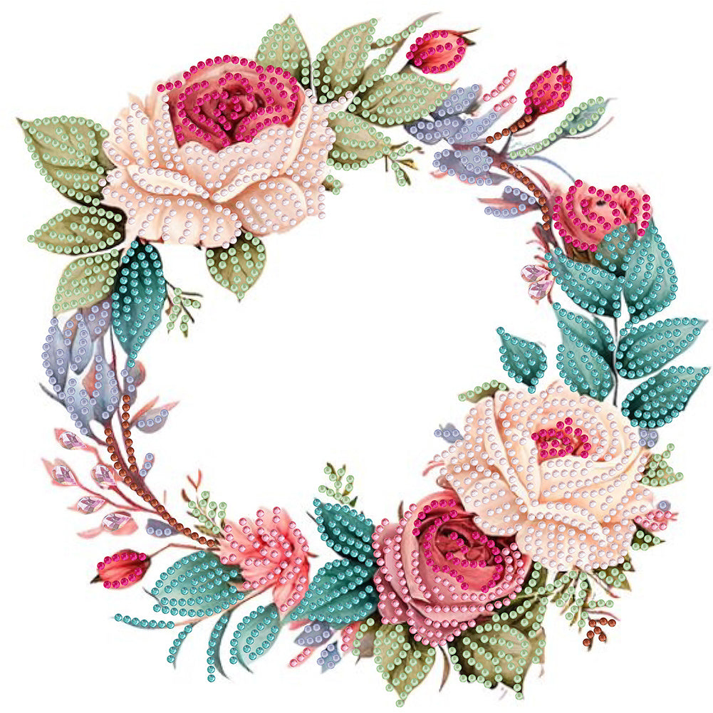 Diamond Painting - Partial Special Shaped - wreath (30*30CM)