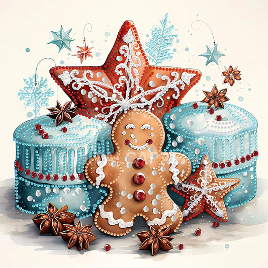 Diamond Painting - Partial Special Shaped - Cookie drinks (30*30CM)