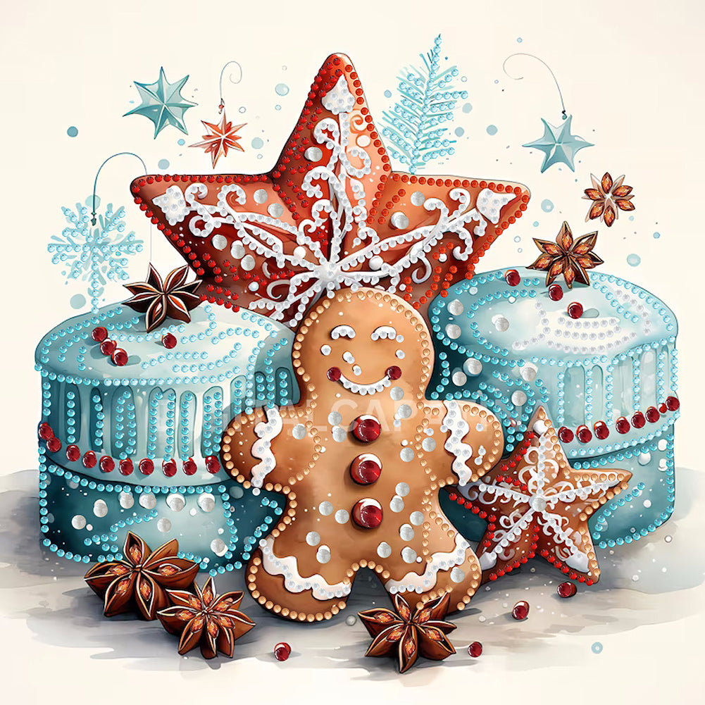 Diamond Painting - Partial Special Shaped - Cookie drinks (30*30CM)
