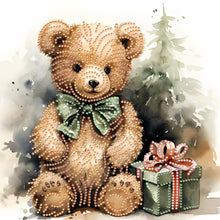 Load image into Gallery viewer, Diamond Painting - Partial Special Shaped - gift bear (30*30CM)
