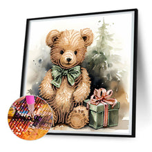 Load image into Gallery viewer, Diamond Painting - Partial Special Shaped - gift bear (30*30CM)
