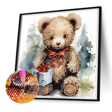 Load image into Gallery viewer, Diamond Painting - Partial Special Shaped - gift bear (30*30CM)

