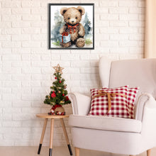Load image into Gallery viewer, Diamond Painting - Partial Special Shaped - gift bear (30*30CM)
