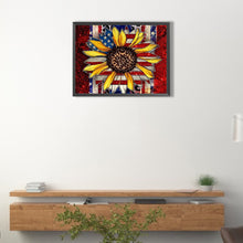 Load image into Gallery viewer, Diamond Painting - Full Round - flag sunflower (40*30CM)
